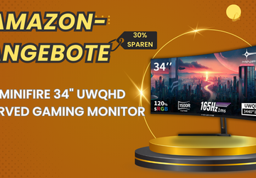 Minifire 34" UWQHD Curved Gaming Monitor ...