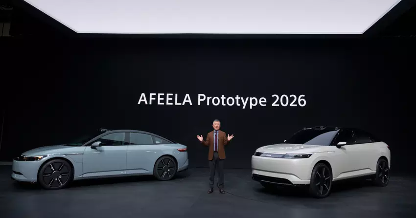Afeela 1 und Afeela Prototype 2026 bei der Präsentation