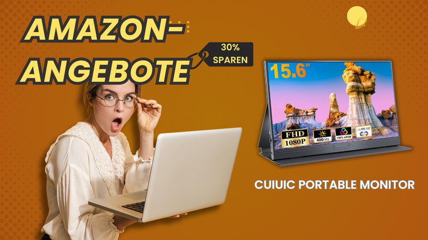CUIUIC Portable Monitor 15,6 Zoll – Jetzt 30€ sparen!