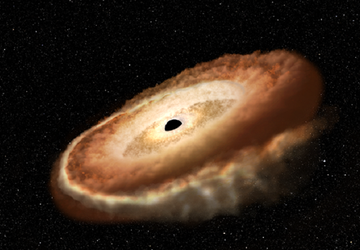 Supermassives Schwarzes Loch zerstörte einen Stern ...