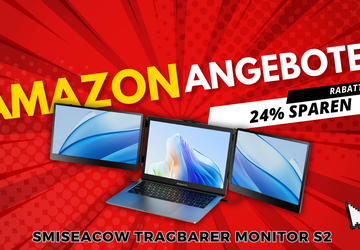 SMISEACOW Tragbarer Monitor S2 mit Dual-Display ...