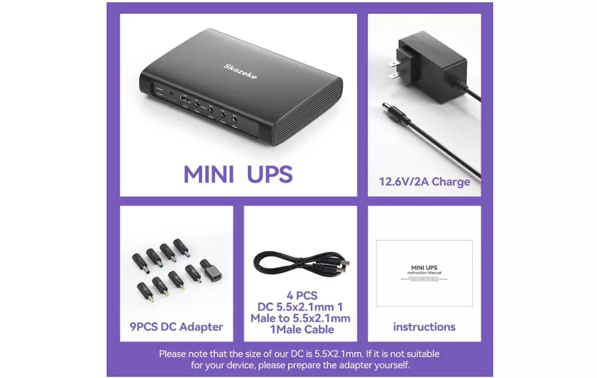 Skazeke 15000mAh Router-Batterie-Backup