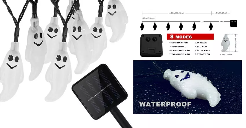 Qunlight Solar-Halloween-Außendekoration beste halloween-außenlichter