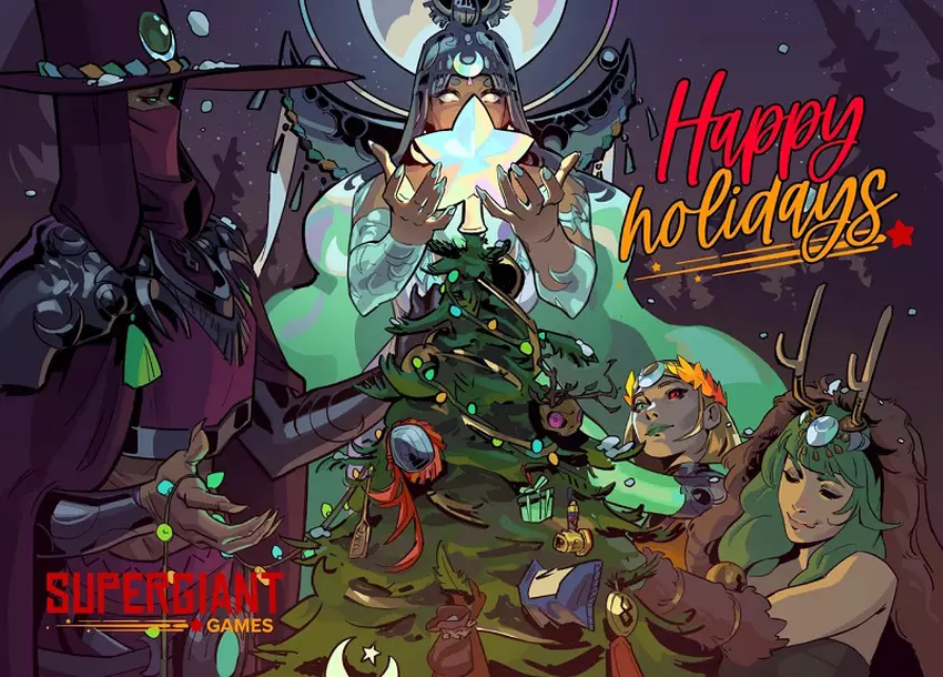 Eine Weihnachtskarte von Supergiant Games
