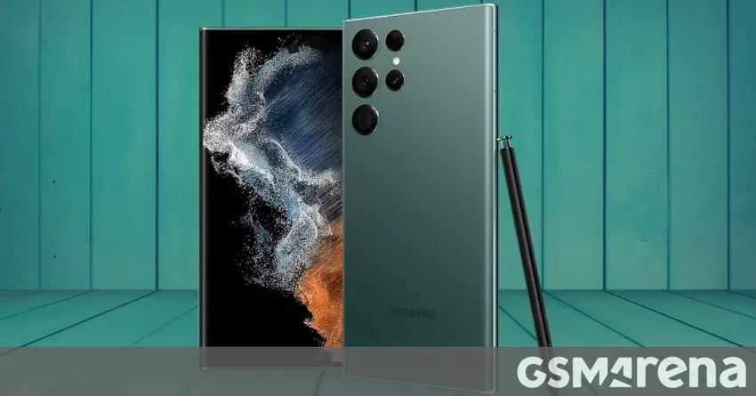 Das grüne Samsung Galaxy S22 Ultra kommt in Indien an