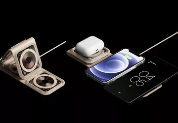 Das kabellose Ladegerät Blond Fold erfüllt ...