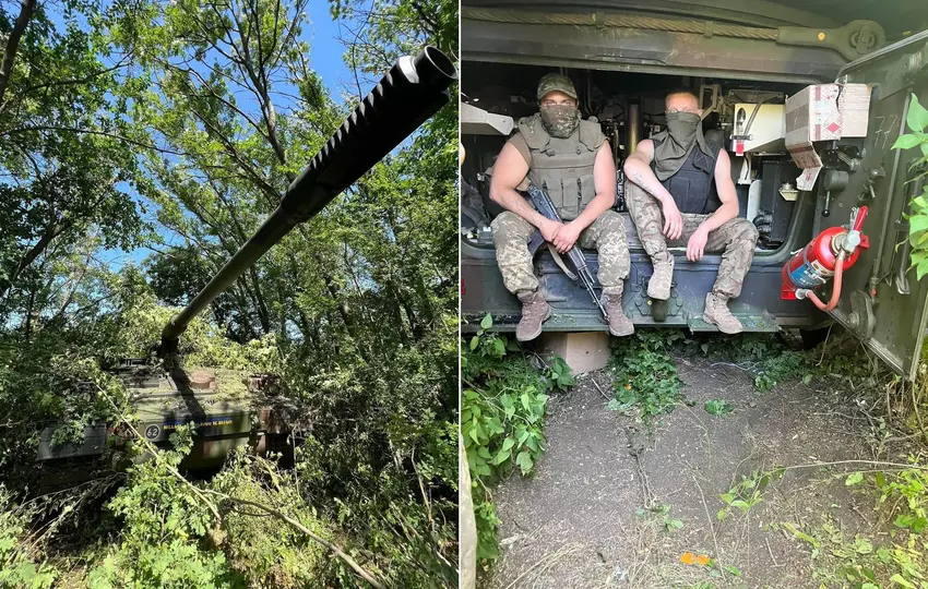 APU zeigte zum ersten Mal deutsche Haubitzen Panzerhaubitze 2000 unter Kampfbedingungen