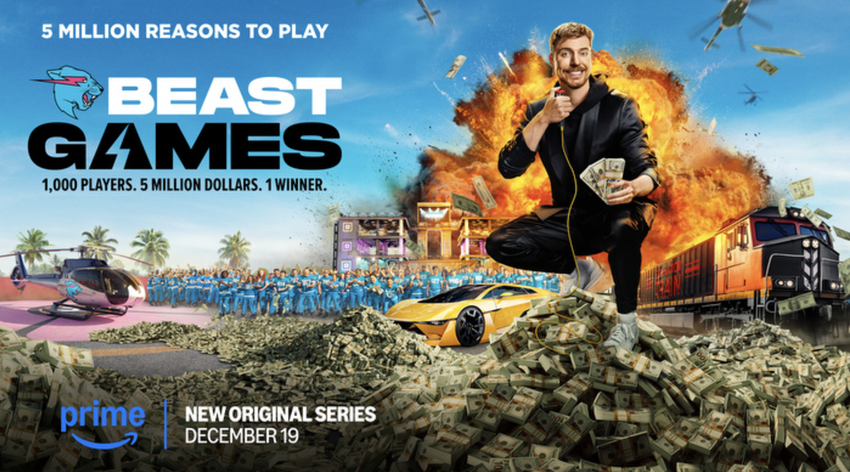 1000 Teilnehmer, 5 Millionen Dollar: Prime Video und MrBeast starten die größte Reality-Show "Beast Games"