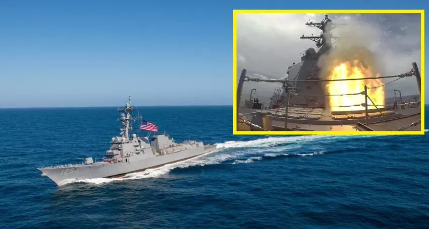 USS Jack H. Lucas, der erste U.S. Flight III Zerstörer der Arleigh Burke Klasse, startet erfolgreich Standard Missile 2