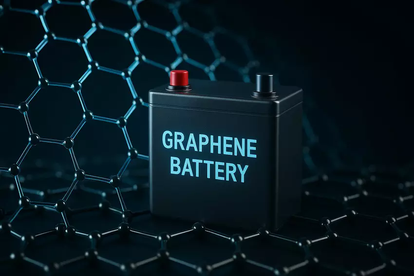 Illustratives Bild einer Graphen-Batterie