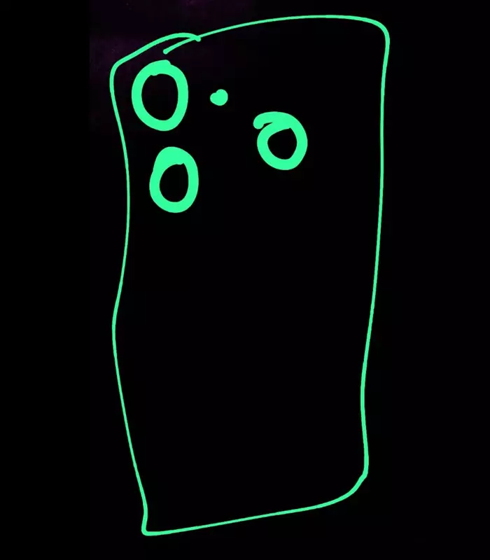 Komisches Bild der Rückwand des CMF Phone 3 Pro, das Änderungen in der Anordnung der Kameras zeigt