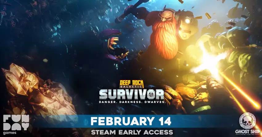 Der isometrische Shooter Deep Rock Galactic: Survivor wird am 14. Februar im Early Access veröffentlicht