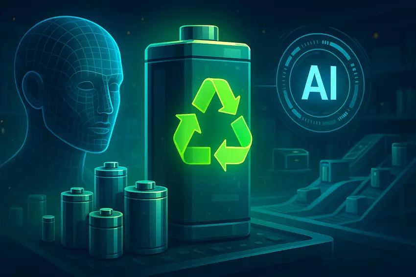 Ein anschauliches Bild für den Einsatz von KI in der Batterieentwicklung und im Recycling