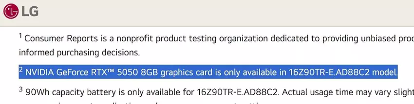 Gram Pro Gaming-Laptop mit RTX 5050