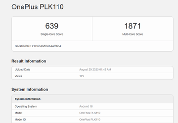 Laut der Geekbench-Datenbank wird das OnePlus ...