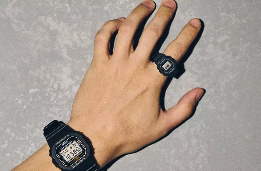 Casio präsentiert die kleinste Uhr in der Geschichte von G-Shock — das Modell Nano DWN-5600 im Ring-Design