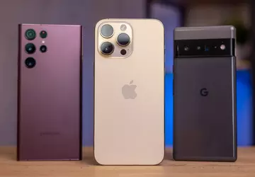 Vier iPhones und ein Samsung - ...