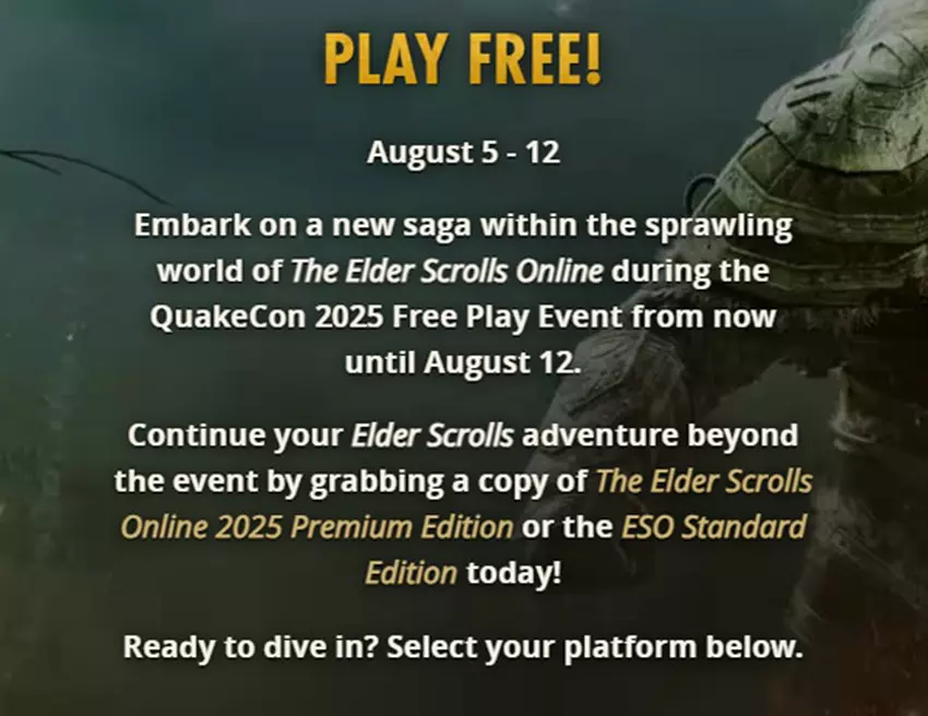 Plakat von The Elder Scrolls Online