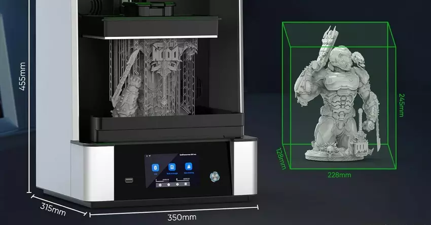 UniFormation GKtwo Harzdrucker 8K bester 3d drucker für figuren