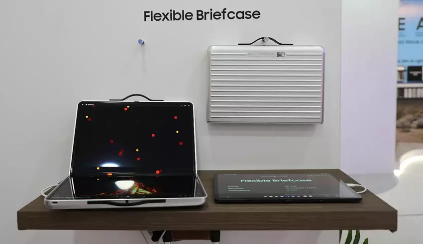 Samsung hat ein Konzept für ein ungewöhnliches faltbares OLED-Display mit hoher Auflösung und einer Helligkeit von bis zu 5000 nits vorgestellt