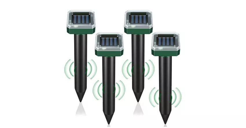 LOTARINI Maulwurfabwehr Solarbetrieben 4er Pack