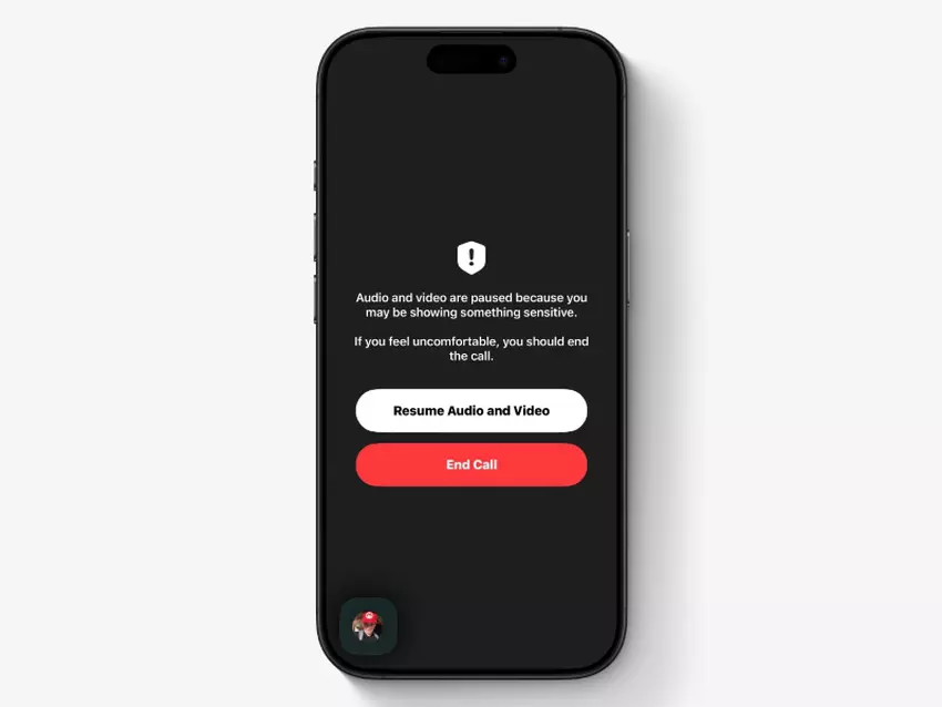 Warnung, wenn Nacktheit auf dem Bildschirm erkannt wird