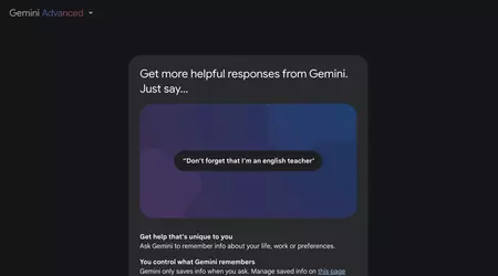 Gemini Advanced merkt sich jetzt Benutzereinstellungen