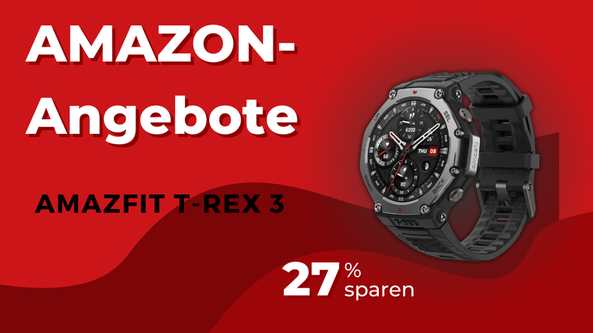 Amazfit T-Rex 3 Outdoor Smartwatch – Jetzt über 80€ sparen!