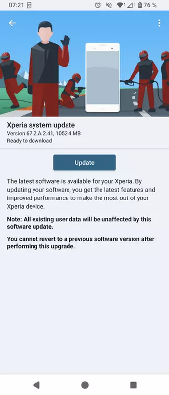 Android 15 Update für Sony Xperia 5 V