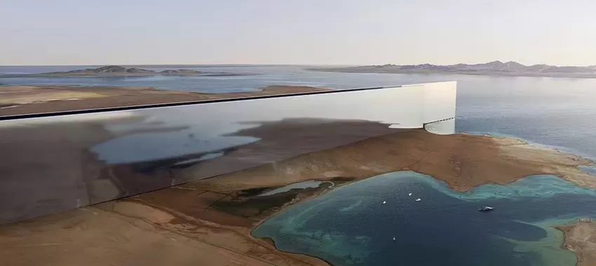 Saudi-Arabien will einen 105 Meilen langen Wolkenkratzer namens Mirror Line bauen