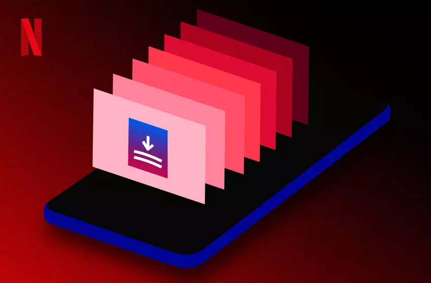 Schaltfläche zum Herunterladen von Staffeln in der Netflix-App