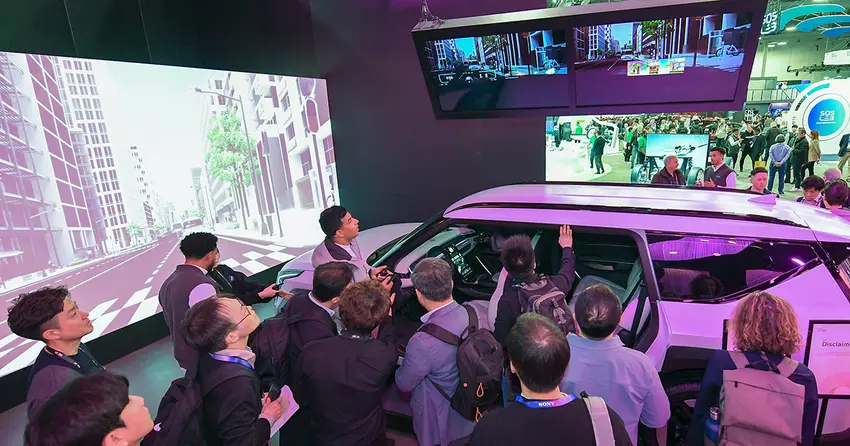 Kia EV9 auf der CES 2025 mit "holografischem Windschutzscheiben-Display" ausgestattet