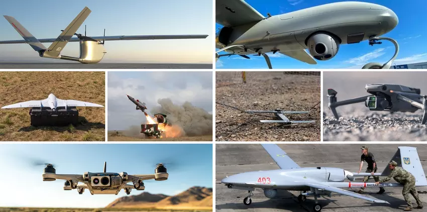 DJI Mavic, Switchblade, Bayraktar Mini, Golden Eagle, Skydio X2 und 17 weitere Drohnen, die von der ukrainischen Armee im Krieg gegen Russland eingesetzt wurden