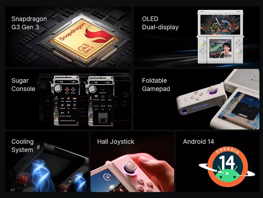 Wichtige Merkmale der OneXSugar Sugar 1 Konsole