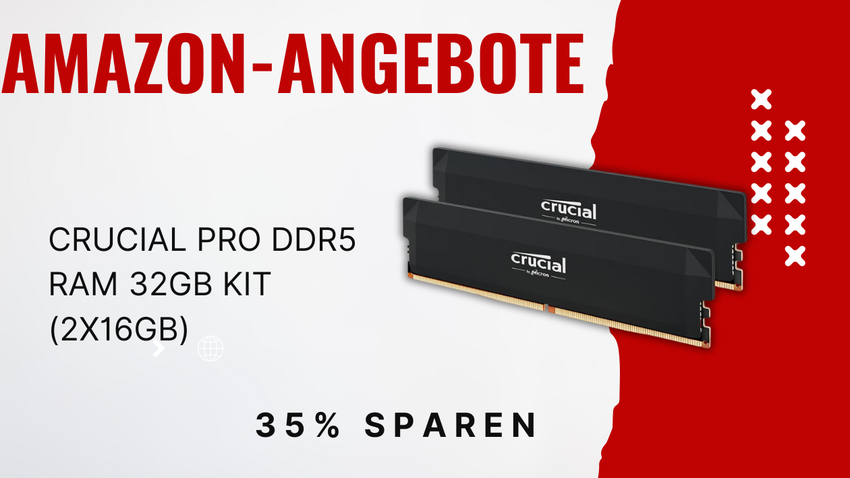 Crucial Pro DDR5 RAM 32GB Kit – Jetzt 45€ günstiger!