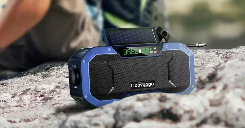 Garinosen DF-580 Notfall-Bluetooth-Lautsprecher mit Am/FM-Radio
