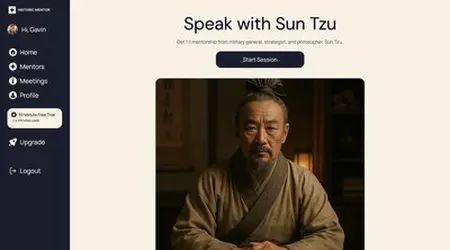 Der historische Mentor-Service bietet Ratschläge von Marcus Aurelius, Sokrates und Sun Tzu