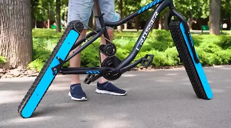 Ein Blogger hat ein Fahrrad ohne Räder gebaut, und es fährt! (Video)