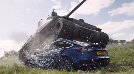 Video: Veteran des Zweiten Weltkriegs zertrümmert Tesla Model 3 mit einem Sherman-Panzer