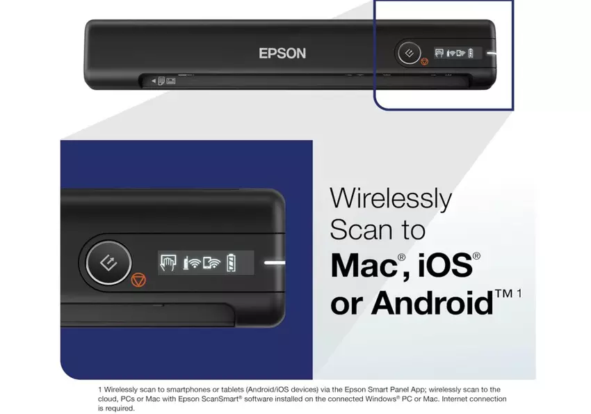 Epson Workforce ES-60W Handscanner für Dokumente