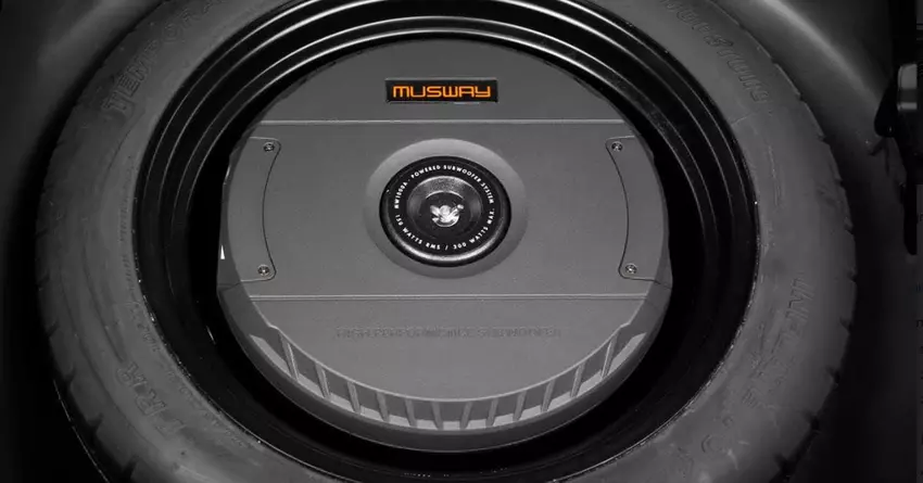 Musway MW1000A subwoofer für das reserverad