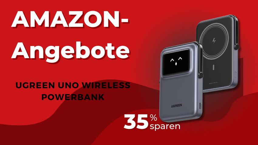 UGREEN UNO Wireless Powerbank mit 35% Rabatt – Magnetische Power trifft auf smarten Style!