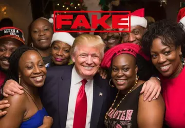 Trump-Anhänger teilen AI-generierte gefälschte Fotos von ...