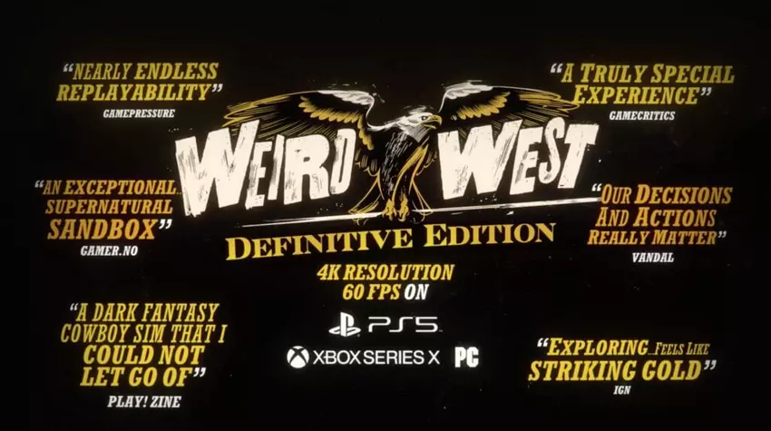 Devolver Digital hat die Veröffentlichung von Weird West angekündigt: Definitive Edition mit 4K 60 fps Unterstützung