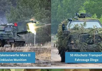 Deutschland hat bereits zwei MARS II-Mehrfachraketenwerfer ...