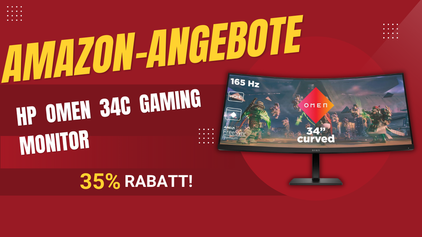 HP OMEN 34c: Curved Gaming-Gigant zum Sparpreis – Jetzt 175€ günstiger!