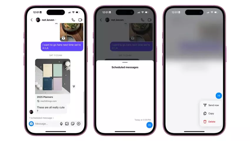 So funktioniert die Option für aufgeschobene Nachrichten auf Instagram