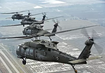 UH-60L und Airbus AS532 UE Cougar ...