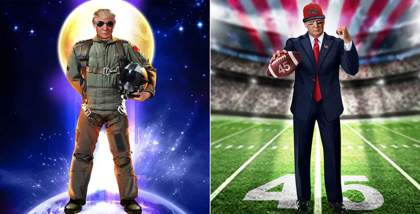 Donald Trumps NFT ist ein Photoshop mit minderwertigen Bildern von Kleidung von Amazon, aber alle Token wurden innerhalb von 24 Stunden für fast 4,5 Millionen Dollar verkauft