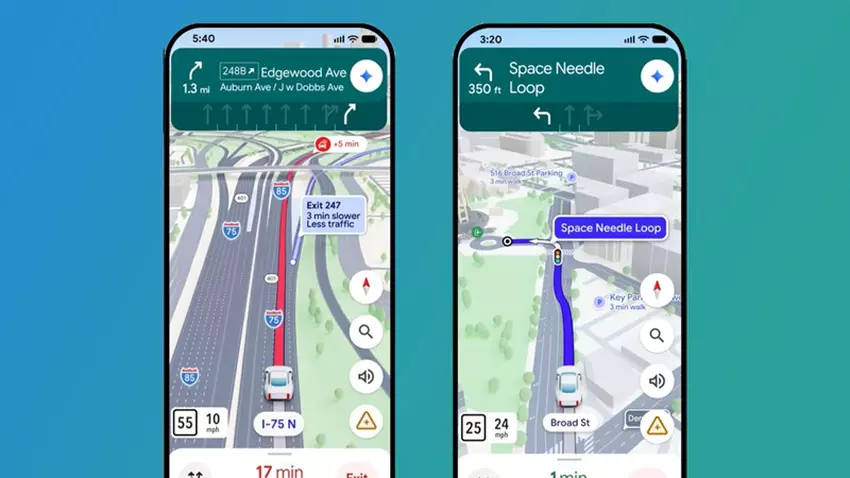 Immersive Navigation auf Google Maps